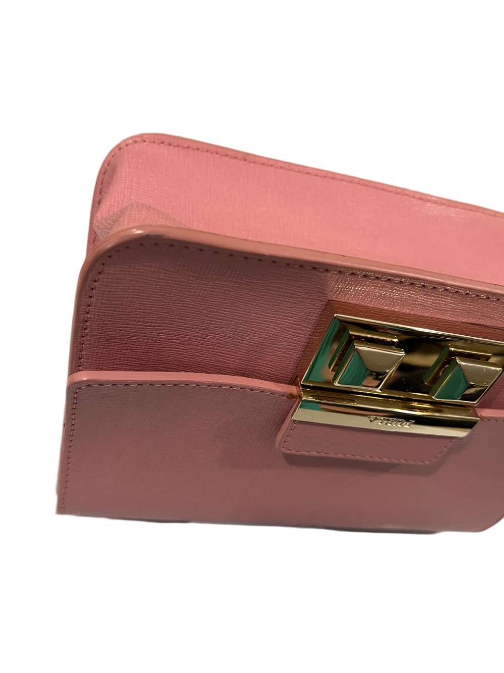 Furla Metropolis Pink Leather Crossbody Shoulder Bag EUC - Picture 11 of 16